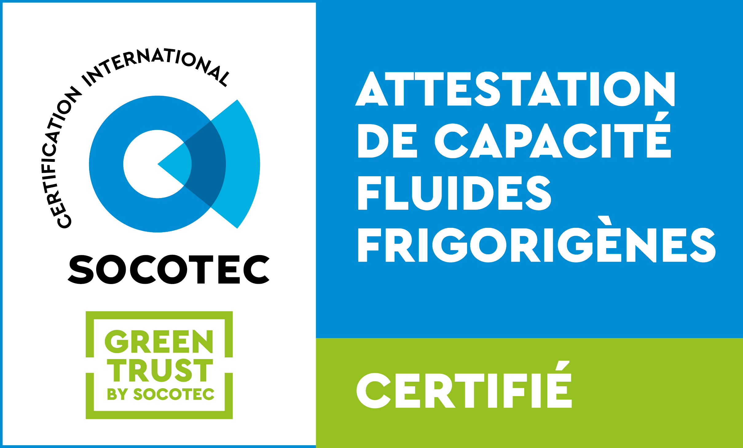 Certification SOCOTEC Fluides Frigorigènes